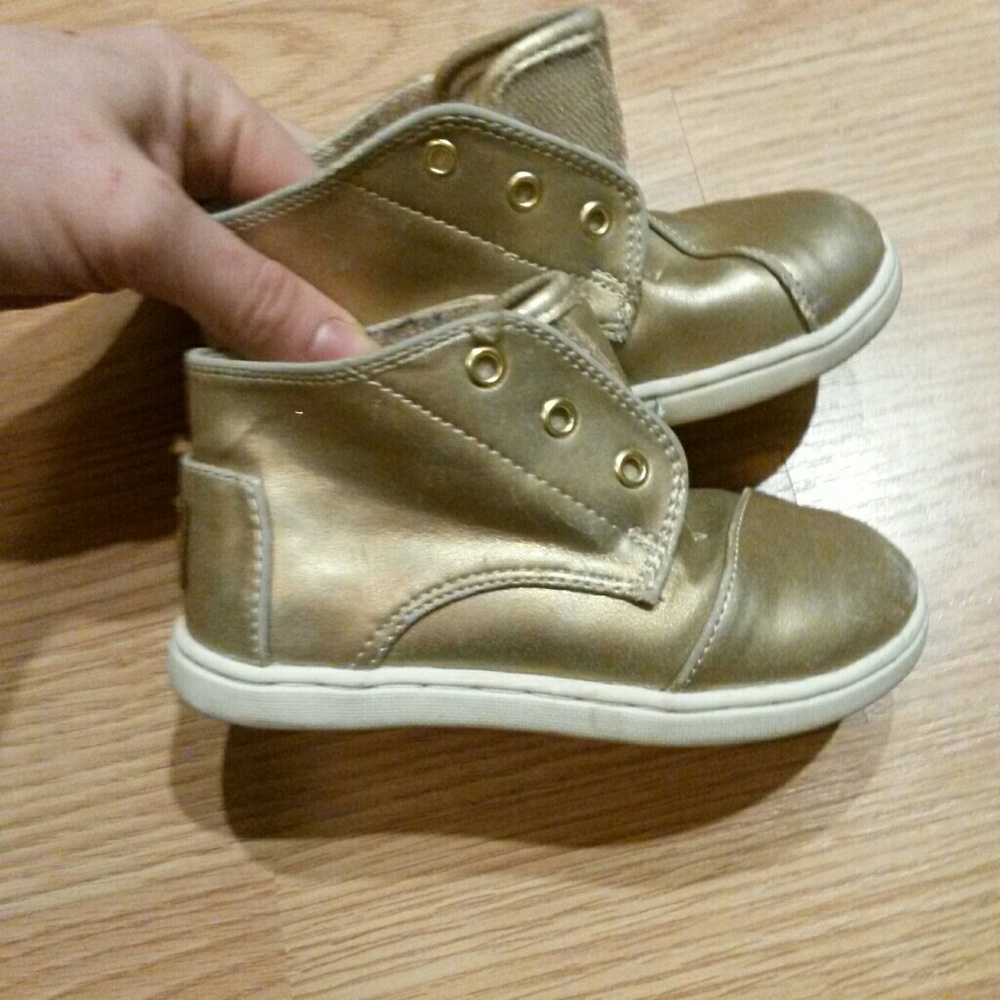 **3 for $15** Kid's Toms Gold shoes size 8